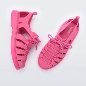 Melissa Match Sneaker Barbie Bubble Gum Pink Vegan Sustainable Women Shoe Size 9